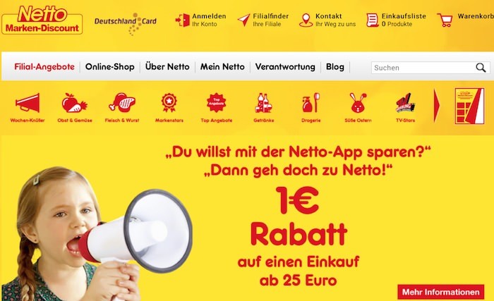 Netto Webseite