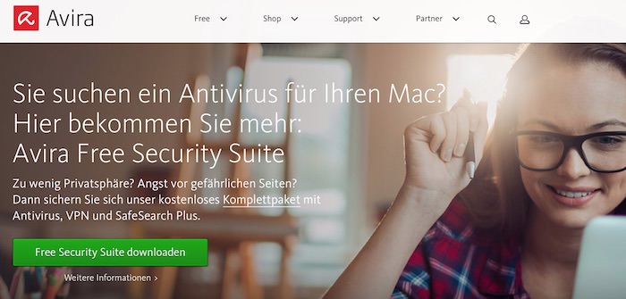 Avira Webseite