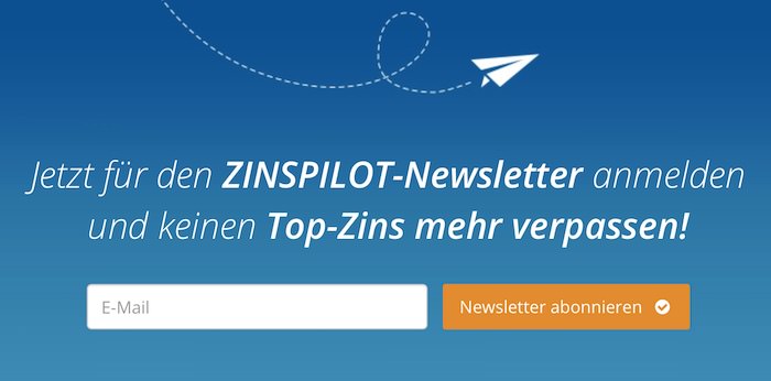 Zinspilot Newsletter