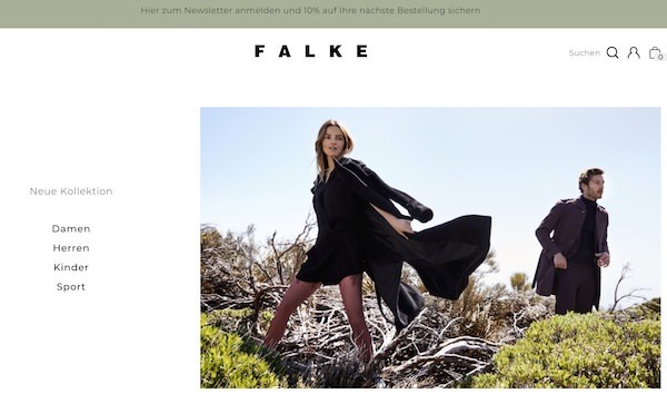 FALKE Webseite