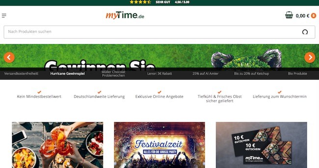 myTime Webseite