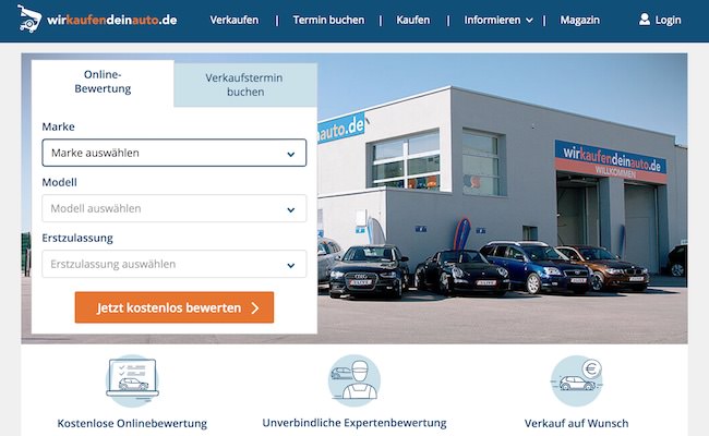 wirkaufendeinauto Webseite