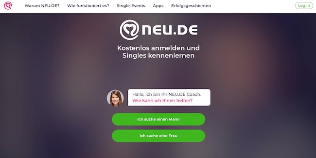 Neu.de Webseite